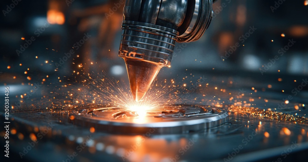 Poster metal 3d printing of turbine components for advanced precision manufacturing and automation solution