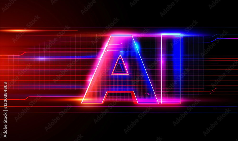 Poster abstract background with the word 