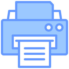 Printer Blue Icon