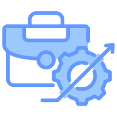 Obraz premium Development Blue Icon