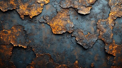 Rusty Metal Texture: A Dark and Oxidized Surface