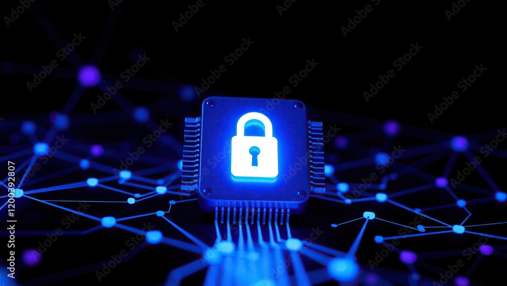 Aufkleber digital security system network data protection