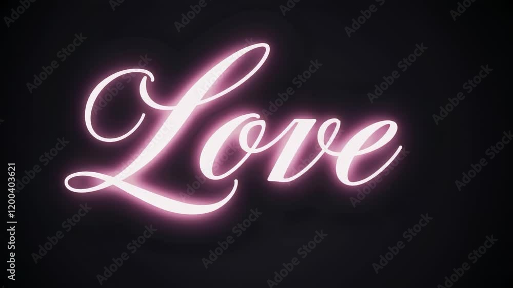 Poster elegant glowing pink 