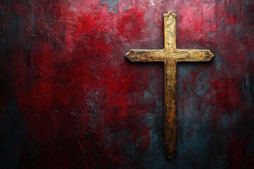 All Saints Day Golden Cross Banner All Hallows Day Religious Celebration Solemnity Veneration Faith Tradition November