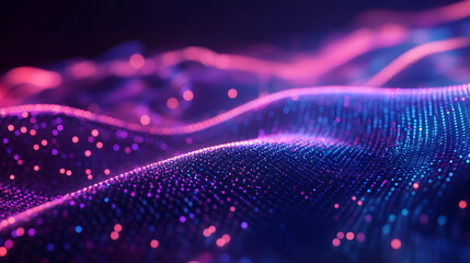 Bioinformatics Concept with Digital DNA Strands and Glowing Computer Interfaces