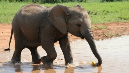 Obraz premium elephant in the water