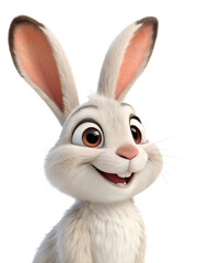 Obraz premium happy easter bunny isolated on transparent background png