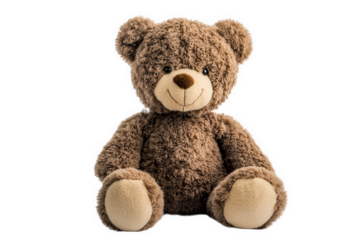 soft. plush teddy bear with a friendly smile. designed for comfort and companionship its cuddly appearance makes it an ideal toy for children. serving as a source of joy and emotional support the bear
