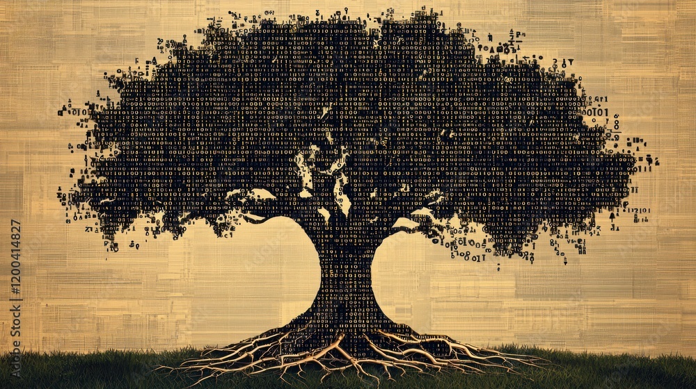 Poster digital tree of knowledge: a symbolic representation of data and information growth
