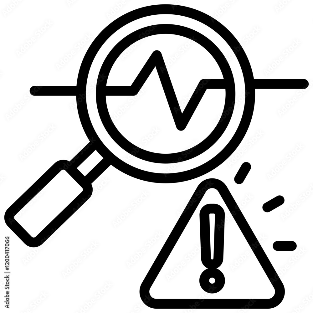 Poster Anomaly Detection Outline Icon