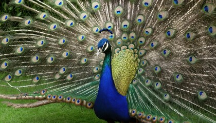 Obraz premium Peacock with Splendid, Eye-Catching Feathers