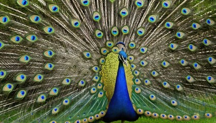 Obraz premium Peacock with Splendid, Eye-Catching Feathers