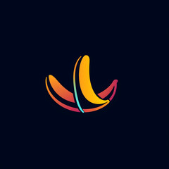 Obraz premium banana logo illustration