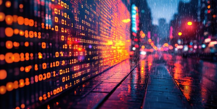 Futuristic Digital World with Augmented Reality and Virtual Landscape Technology