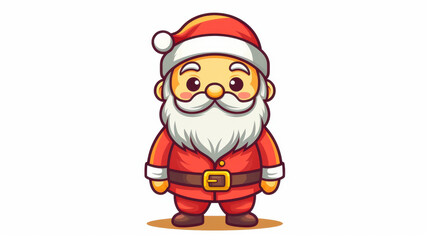 Obraz premium Festive Santa Claus greeting card with a cheerful design, perfect for spreading holiday joy this Christmas season