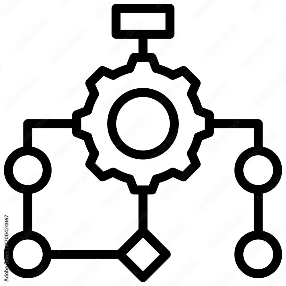 Poster Algorithm Outline Icon