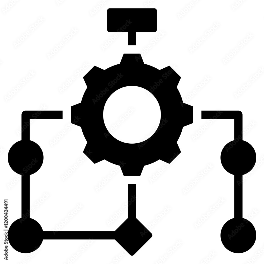 Poster Algorithm Glyph Icon