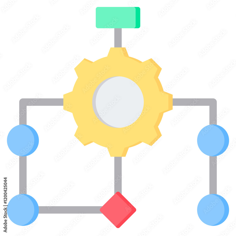 Poster Algorithm Flat Icon