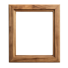simple wooden picture frame with a natural finish. designed to hold a photograph or artwork the frame is empty. emphasizing its purpose as a decorative element for displaying memories or art