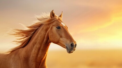 Obraz premium A stunning Icelandic horse with a flowing mane stands proud against the backdrop of breathtaking nature.