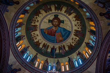 Obraz premium Views from the island of Santorini in Greece