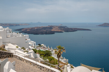 Obraz premium Views from the island of Santorini in Greece