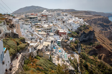 Obraz premium Views from the island of Santorini in Greece