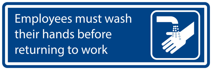 Employees must wash hands