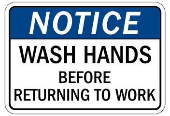 Employees must wash hands