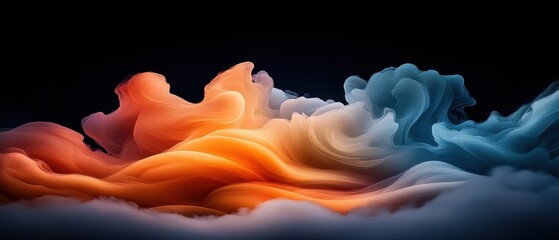 [Abstract water droplet art piece with glowing colors and waveform background] Dreamy Water Droplets in Vibrant Hue Waves Abstract Space