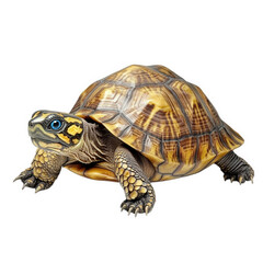 Obraz premium detailed and realistic depiction of a turtle. showcasing its textured shell and vibrant colors. emphasizing its natural beauty and unique characteristics