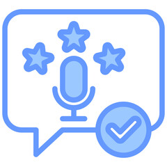 Fluency Blue Icon