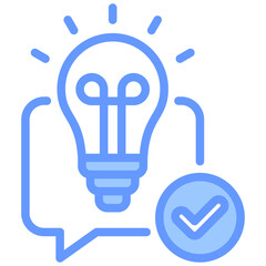 Fototapeta premium Understanding Blue Icon