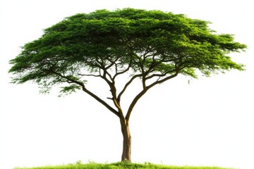 A large tree with green leaves