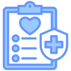 Medical Record Blue Icon