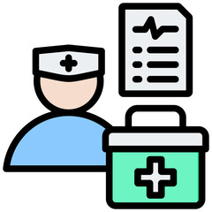 Health Care Provider Outline Color Icon