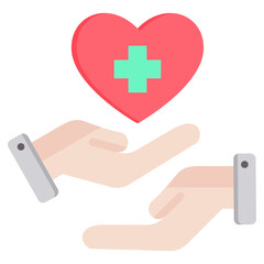 Obraz premium Caregiver Flat Icon