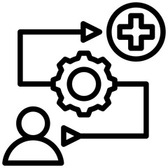 Clinical Pathway Outline Icon