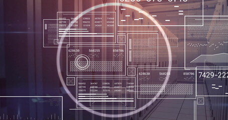 Image of data processing over computer servers