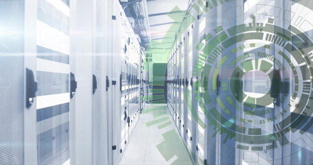 Image of scope and data processing over computer servers