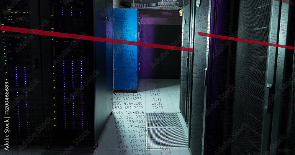 Poster image of data processing over computer servers