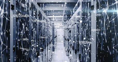 Image of data processing over computer servers