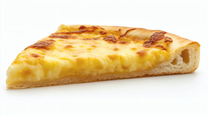 Delicious cheese pizza slice with melted mozzarella
