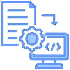Compiler Blue Icon