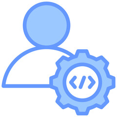 Constructor Blue Icon