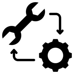 Devops Glyph Icon