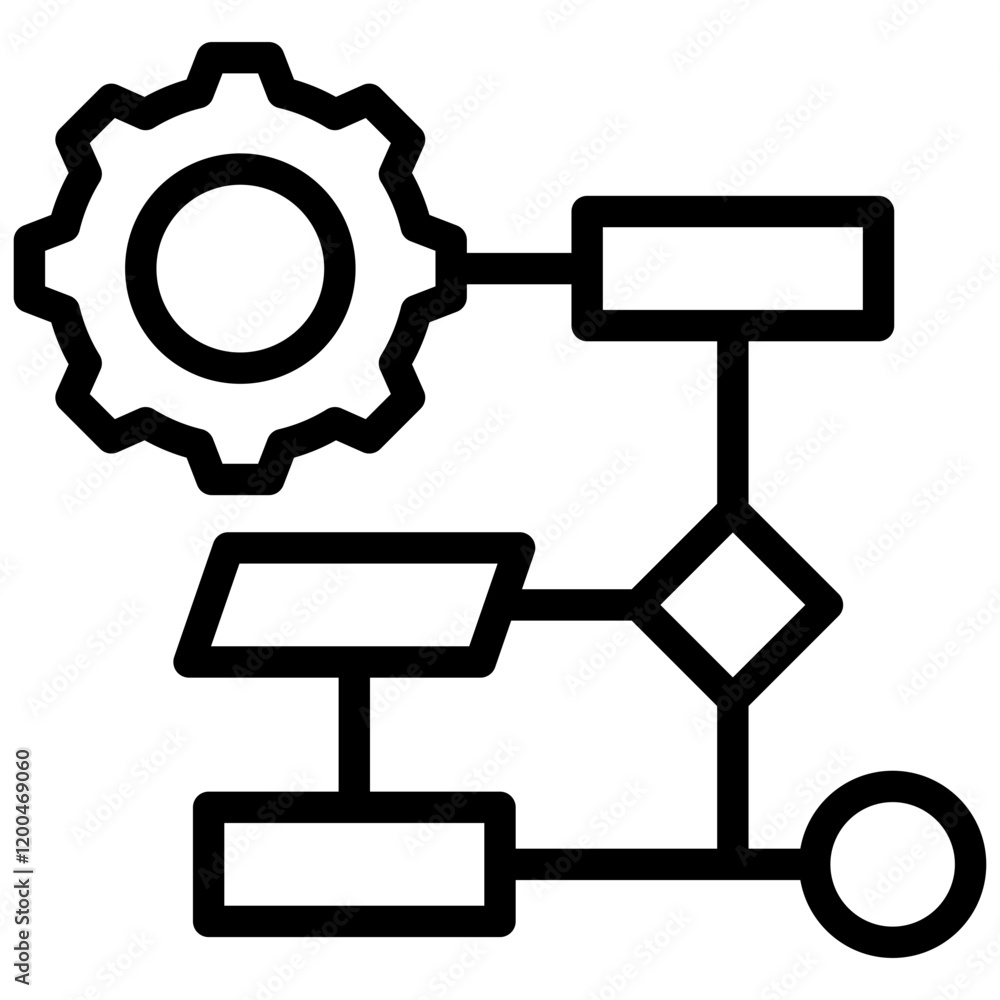 Poster Algorithm Outline Icon