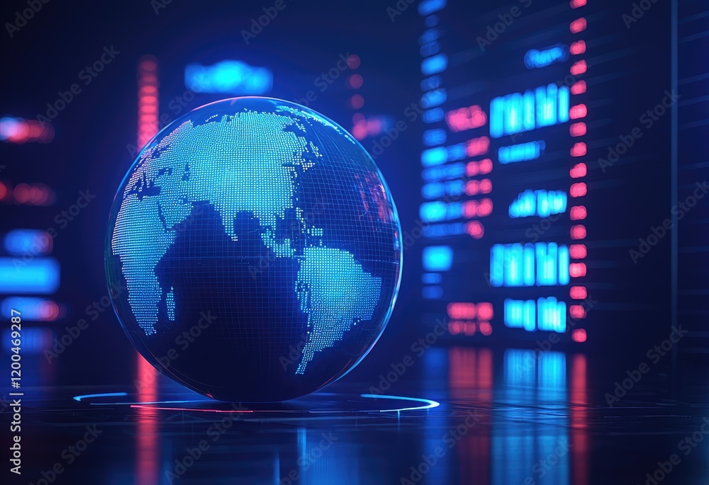 Poster global network and data visualization
