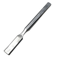 Fototapeta premium a metal chisel. a hand tool characterized by its flat. sharp edge and long handle. designed for carving or cutting hard materials like wood or stone it is essential for various crafting and constructi