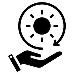 Renewable Resource Glyph Icon